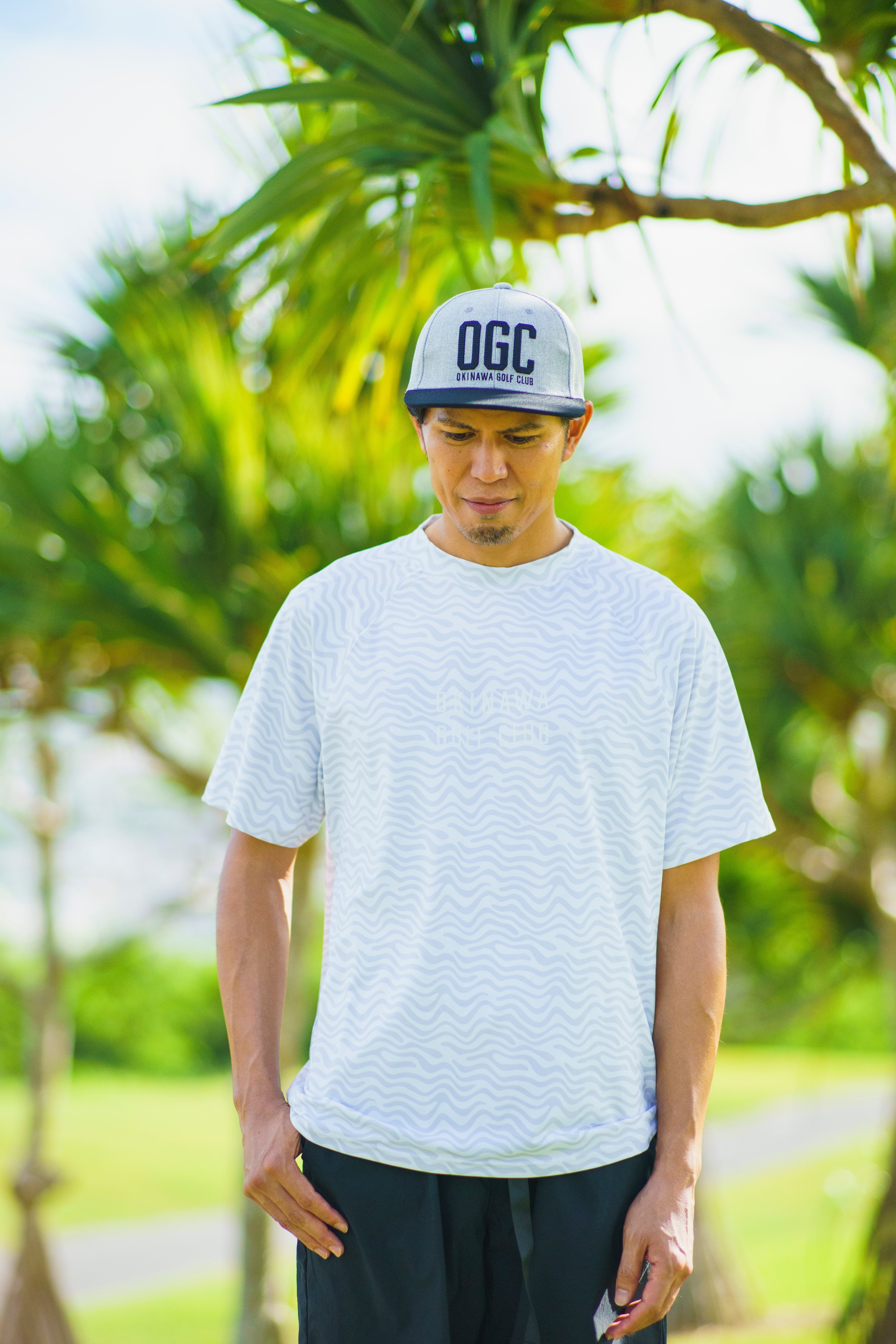 Newera■[Golf] KANOKO Box Logo Long Sleeve T-shirt ■送料込 ハイカラー 長袖 パフォーマンス Tシャツ Flag Logo フラッグ