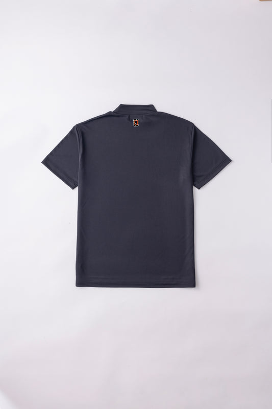 *NEW-2026HS*【UNISEX】Standard Mock neck Shirt Circle Flag Higa FP BK