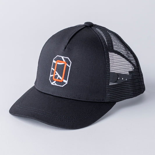 *NEW* Baseball 5panel Mesh "O" BK