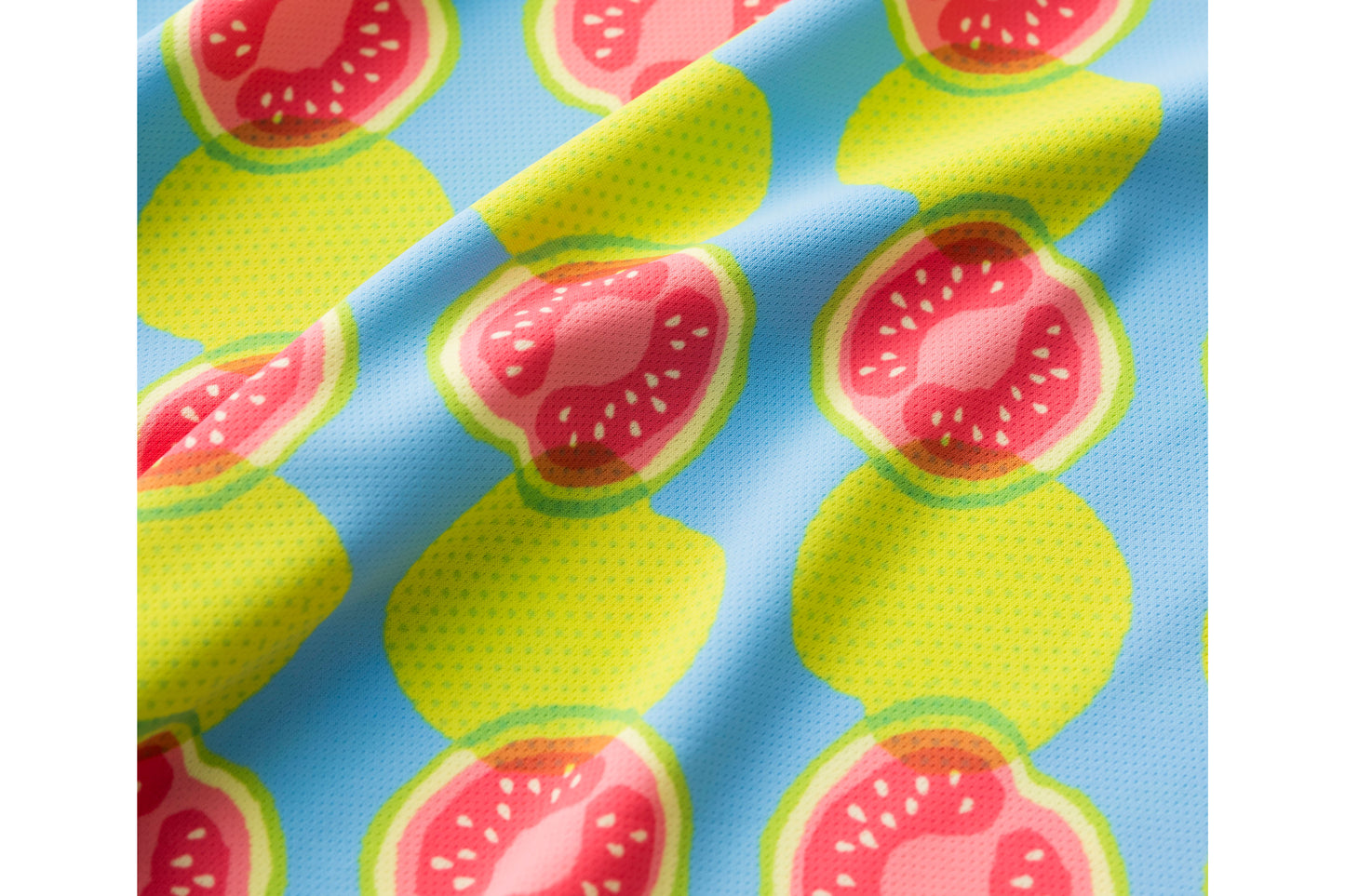 【 UNISEX 】 Fruit Mock neck Shirt Guava
