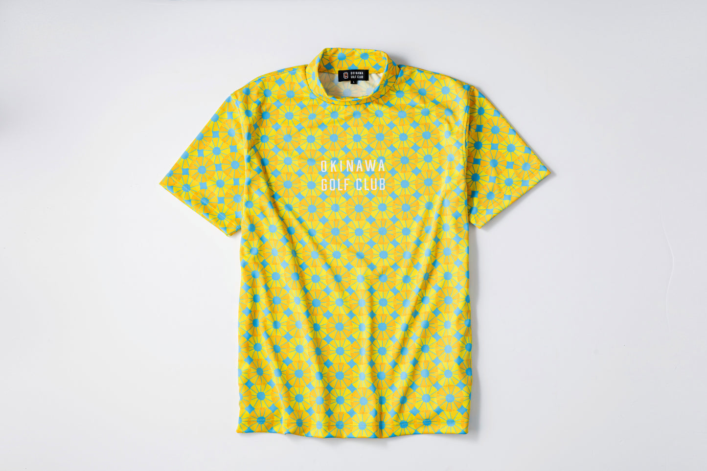 【 UNISEX 】Fruit Mock neck Shirt Pine
