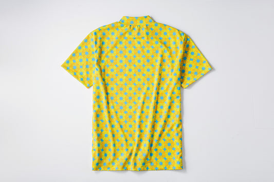 【 UNISEX 】Fruit Mock neck Shirt Pine