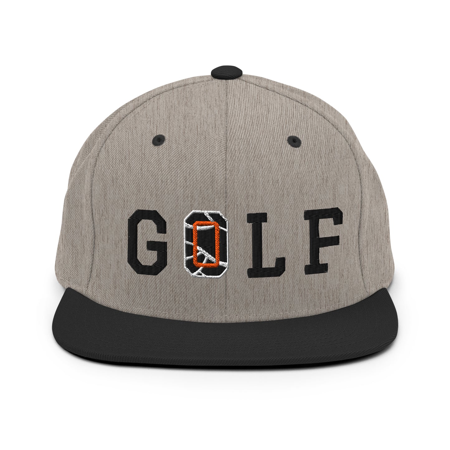*EC限定*【Flat Visor 6panel】G"O"LF(HeatherGray × Black)【送料無料】