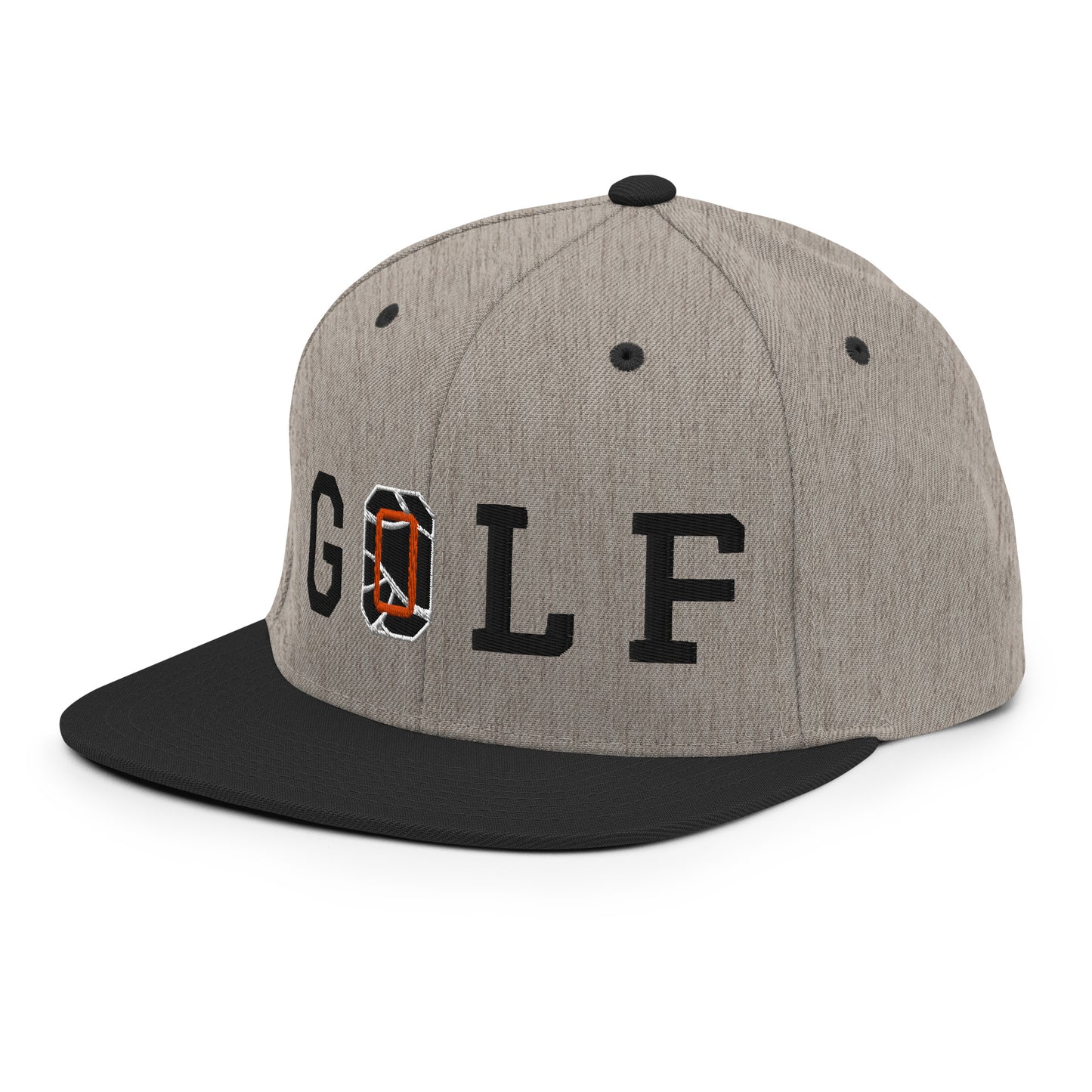 *EC限定*【Flat Visor 6panel】G"O"LF(HeatherGray × Black)【送料無料】