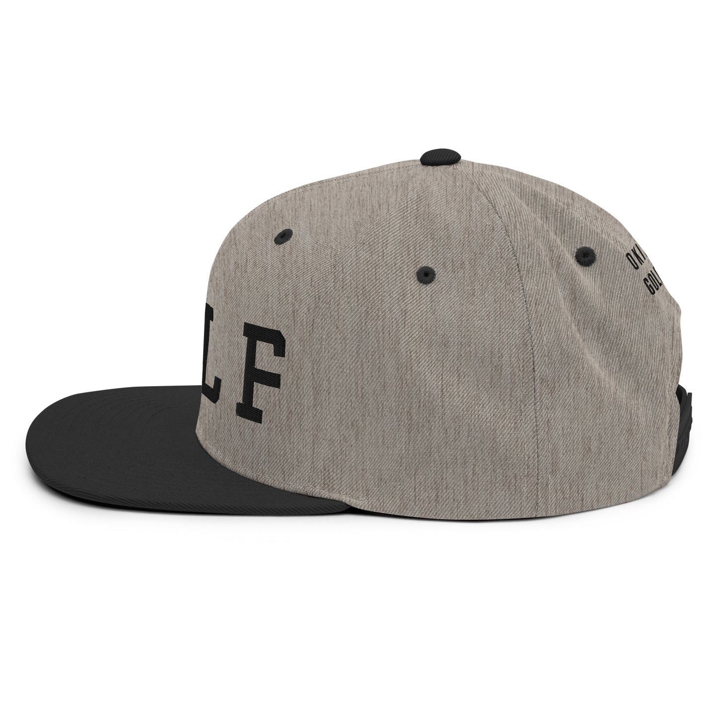 *EC限定*【Flat Visor 6panel】G"O"LF(HeatherGray × Black)【送料無料】