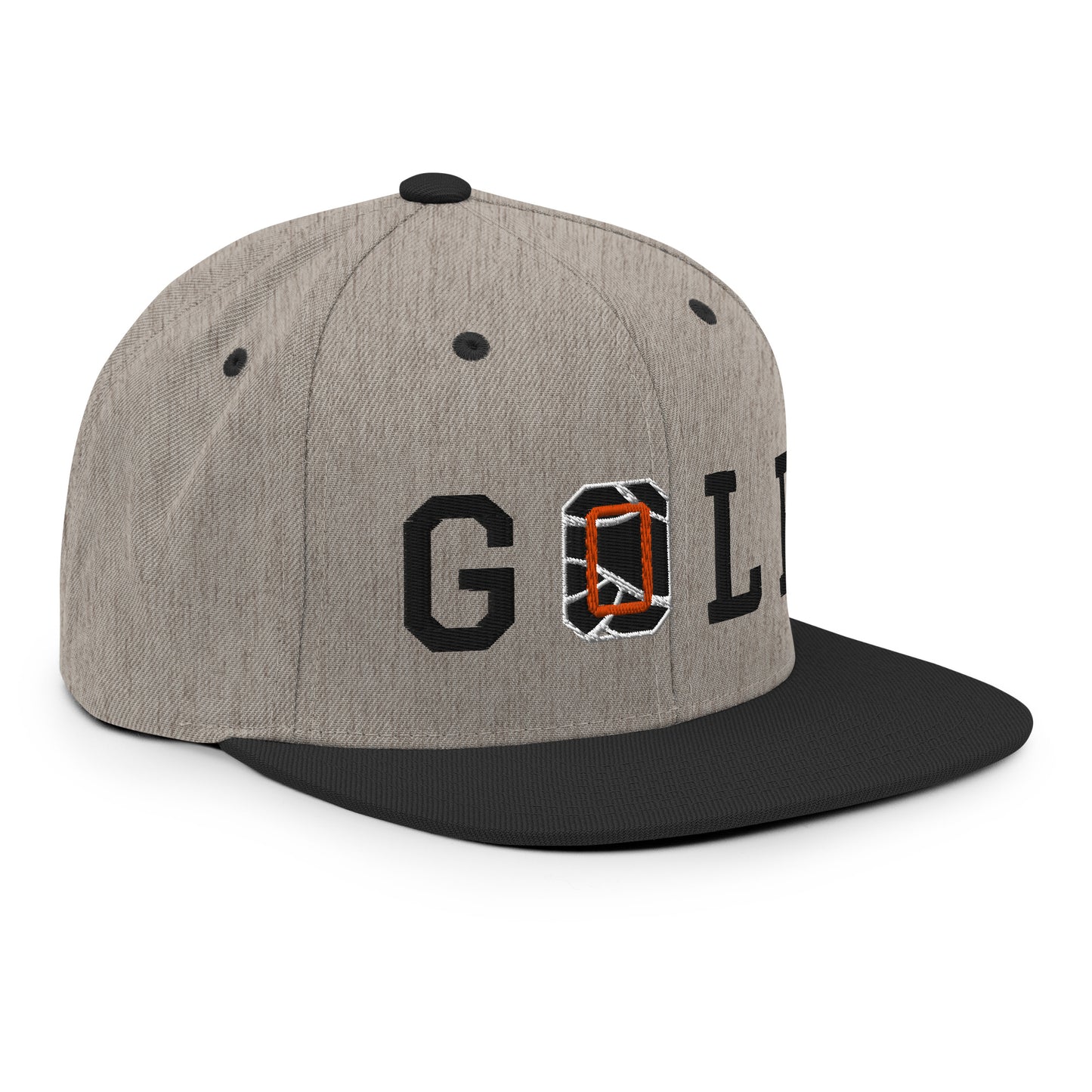 *EC限定*【Flat Visor 6panel】G"O"LF(HeatherGray × Black)【送料無料】