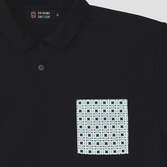 【Men】 CORAL POLO Cross Block