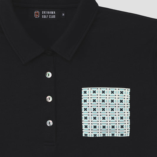 【Women】 CORAL POLO Cross Block