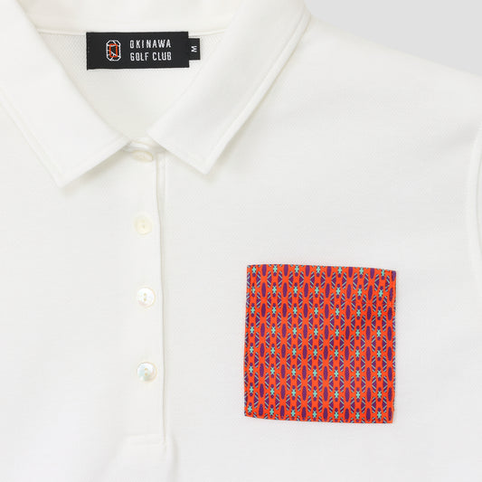 【Women】 CORAL POLO Mesh Block