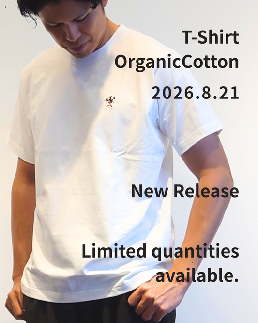 Organic Cotton T-Shirt販売開始のお知らせ