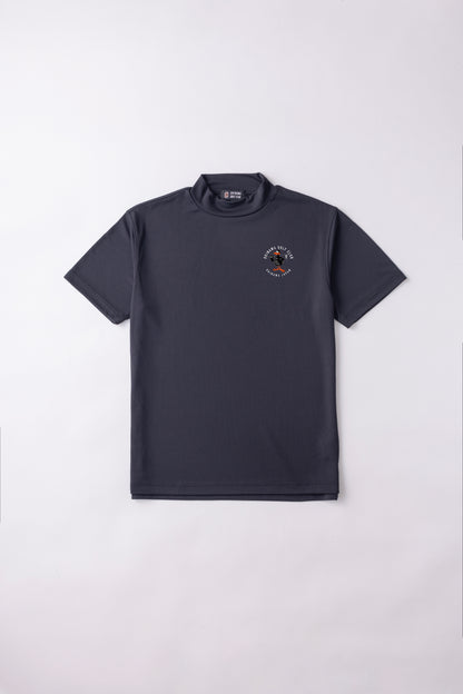 ＊NEW-2026HS＊【UNISEX】Standard Mock neck Shirt Circle Flag Higa FP BK