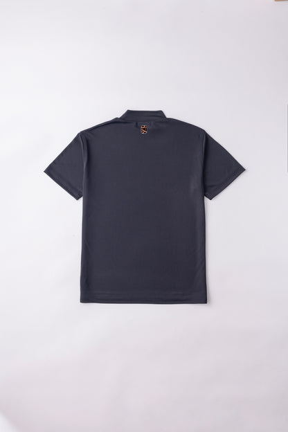 ＊NEW-2026HS＊【UNISEX】Standard Mock neck Shirt Circle Flag Higa FP BK