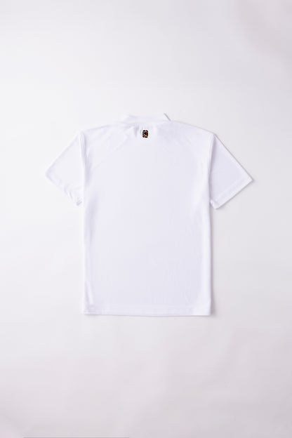 ＊NEW-2026HS＊【UNISEX】Standard Mock neck Shirt Circle Flag Higa FP WH