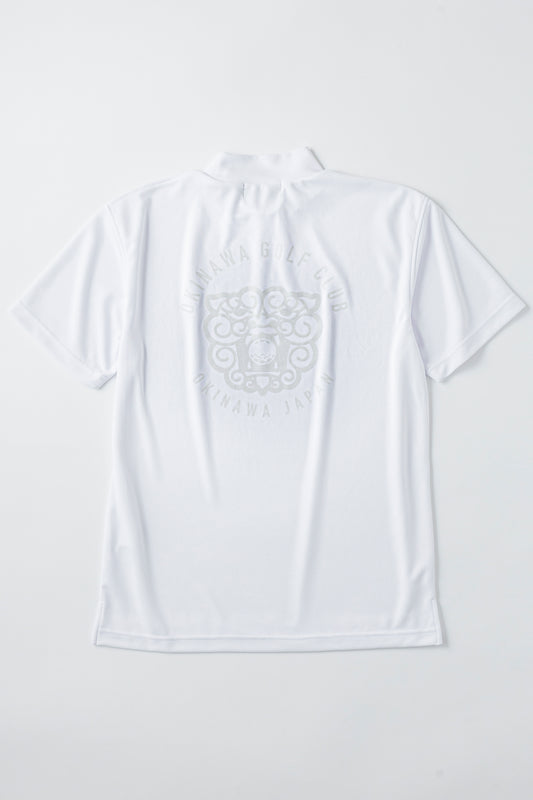 【 UNISEX 】Shisa Standard_Mock neck Shirt WH