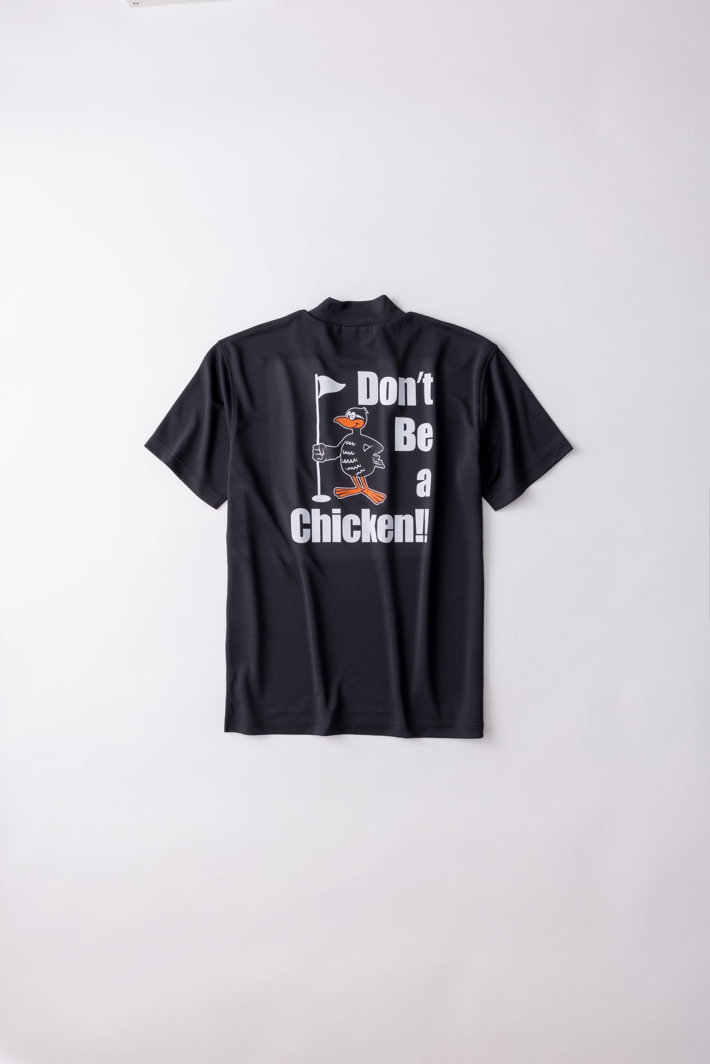 ＊NEW-2026SS＊【UNISEX】Standard Mock neck Shirt Don't Be a Chicken Higa-kun BK