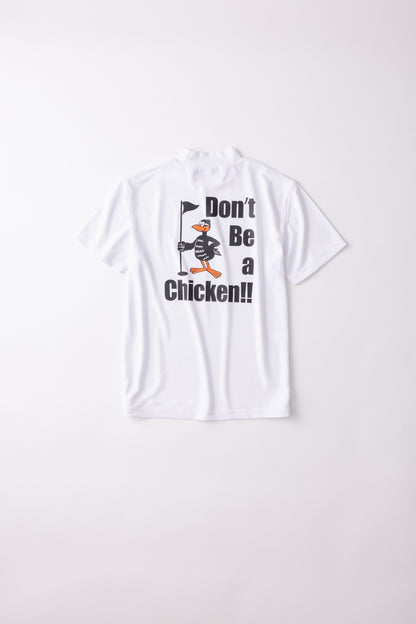 ＊NEW-2026SS＊【UNISEX】Standard Mock neck Shirt Don't Be a Chicken Higa-kun WH