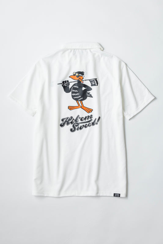 【Men】LEON x OGC CORAL POLO WH