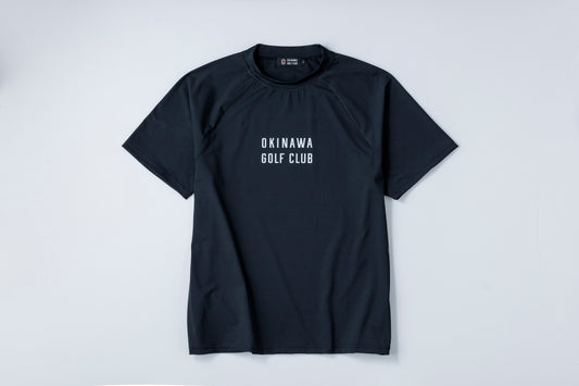 【 UNISEX 】 Logotype  Raglan  Mock neck Shirt BK