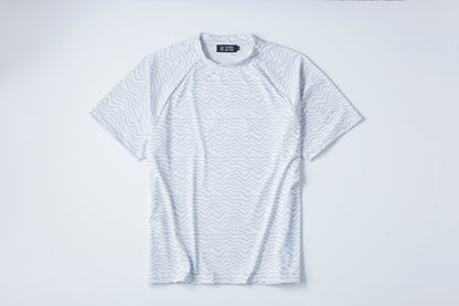 【 UNISEX 】 Kuina Wave Raglan Mock neck Shirt