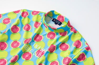 【 UNISEX 】  Fruit Mock neck Shirt Guava