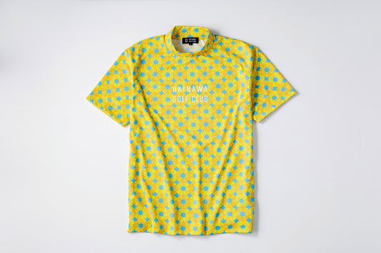 【 UNISEX 】Fruit Mock neck Shirt Pine
