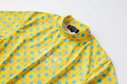 【 UNISEX 】Fruit Mock neck Shirt Pine