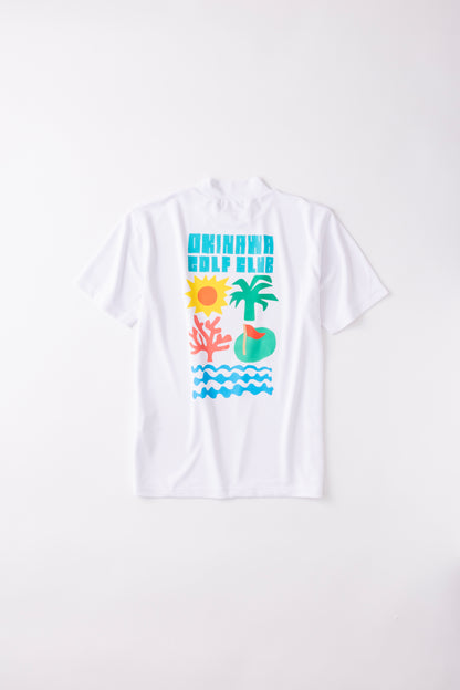 ＊NEW-2026SS＊【UNISEX】Standard Mock neck Shirt Nature Icons WH