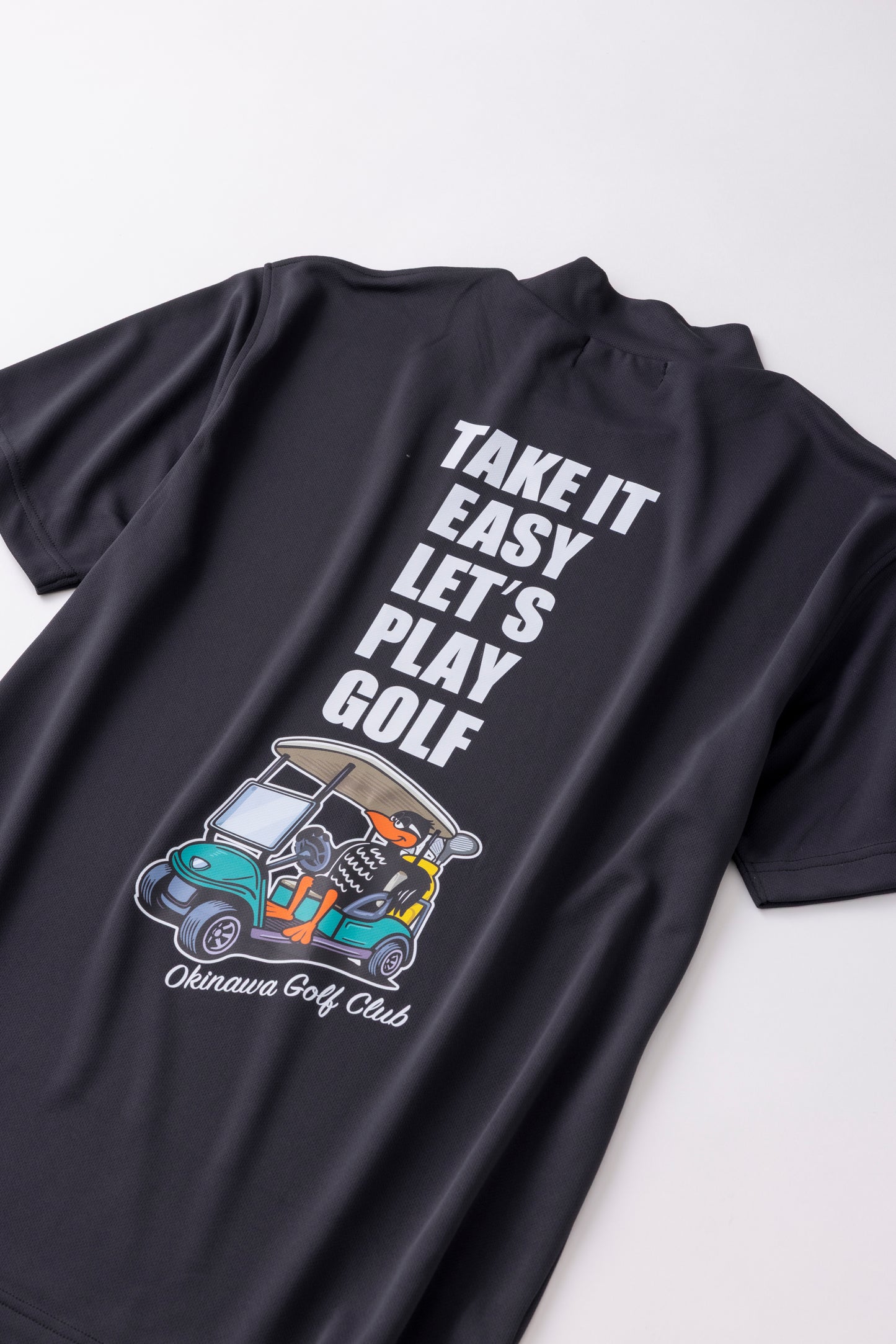 5月末再入荷 ＊NEW-2026SS＊【UNISEX】Standard Mock neck Shirt Take it easy Cart Higa-kun BK