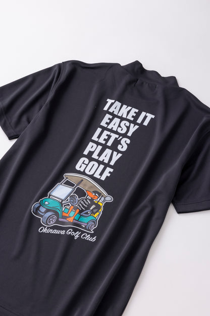 5月末再入荷 ＊NEW-2026SS＊【UNISEX】Standard Mock neck Shirt Take it easy Cart Higa-kun BK