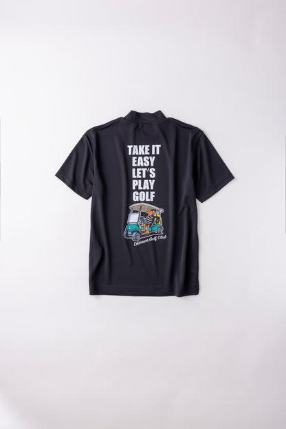 5月末再入荷 ＊NEW-2026SS＊【UNISEX】Standard Mock neck Shirt Take it easy Cart Higa-kun BK