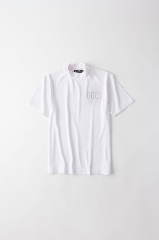 【UNISEX】Standard Mock neck Shirt Shisa 4way WH