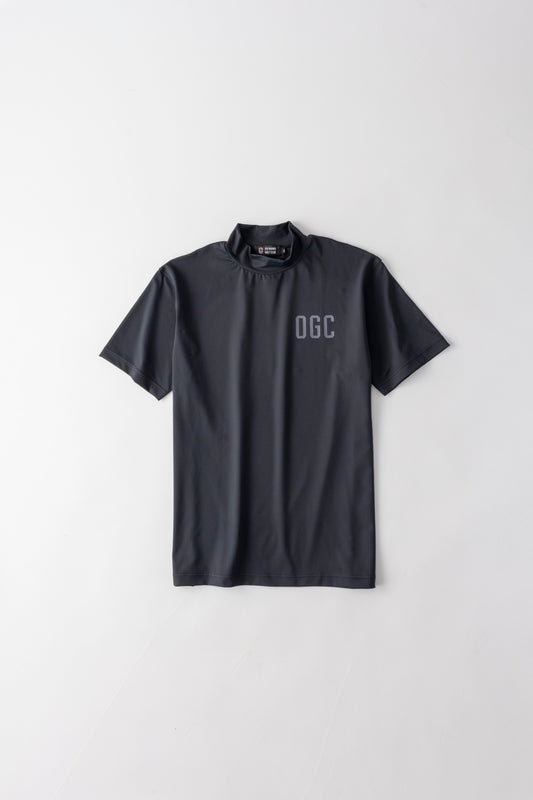 【UNISEX】Standard Mock neck Shirt Shisa 4way BK
