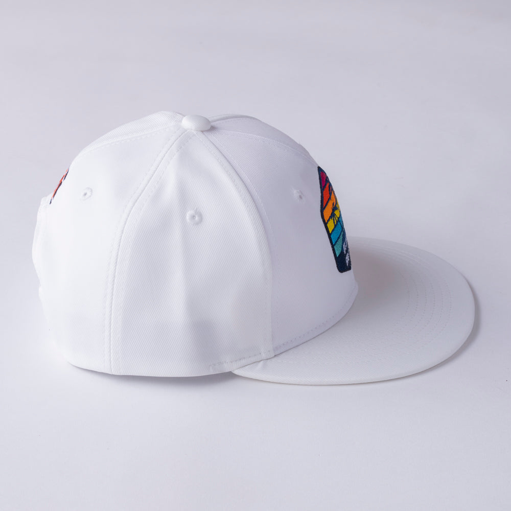＊NEW＊Flat Visor 6panel Hexagon Palm WH