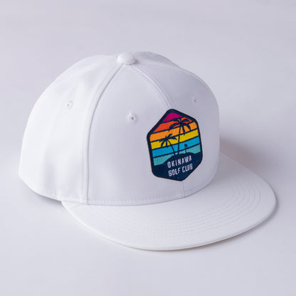 ＊NEW＊Flat Visor 6panel Hexagon Palm WH