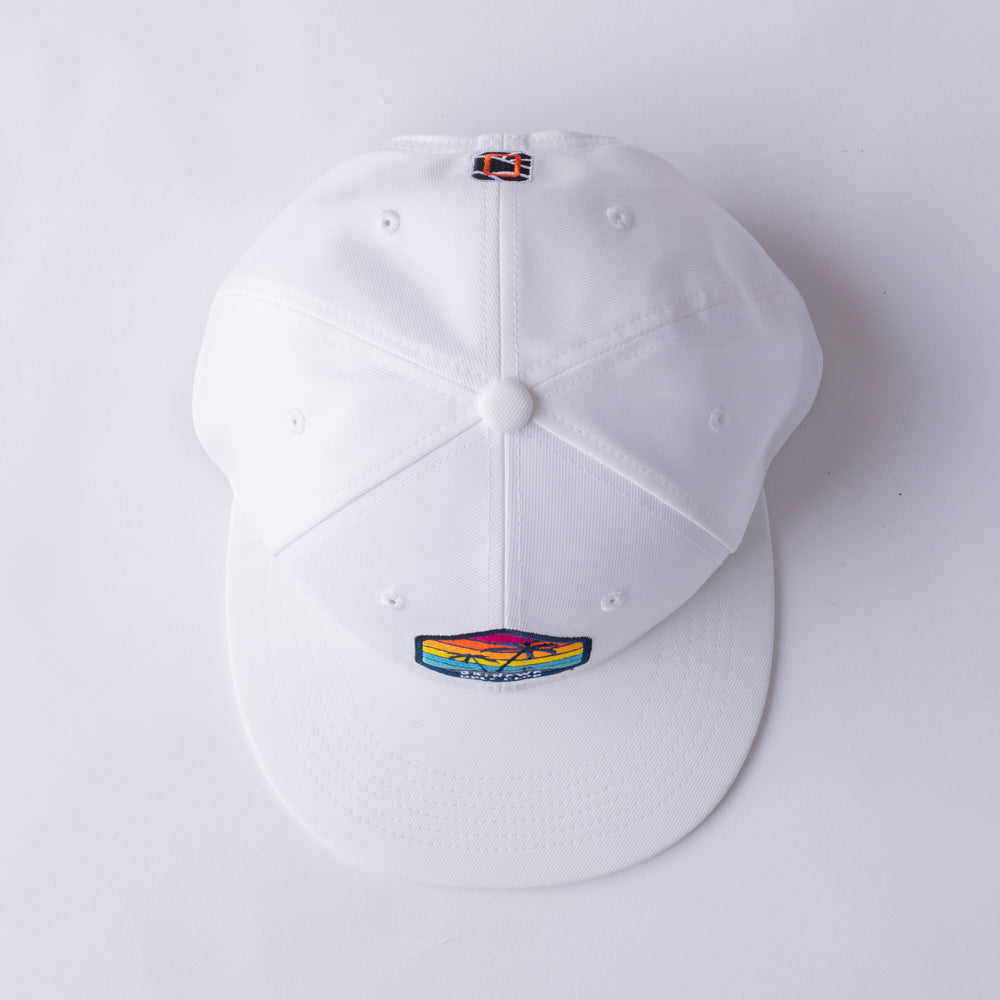 ＊NEW＊Flat Visor 6panel Hexagon Palm WH