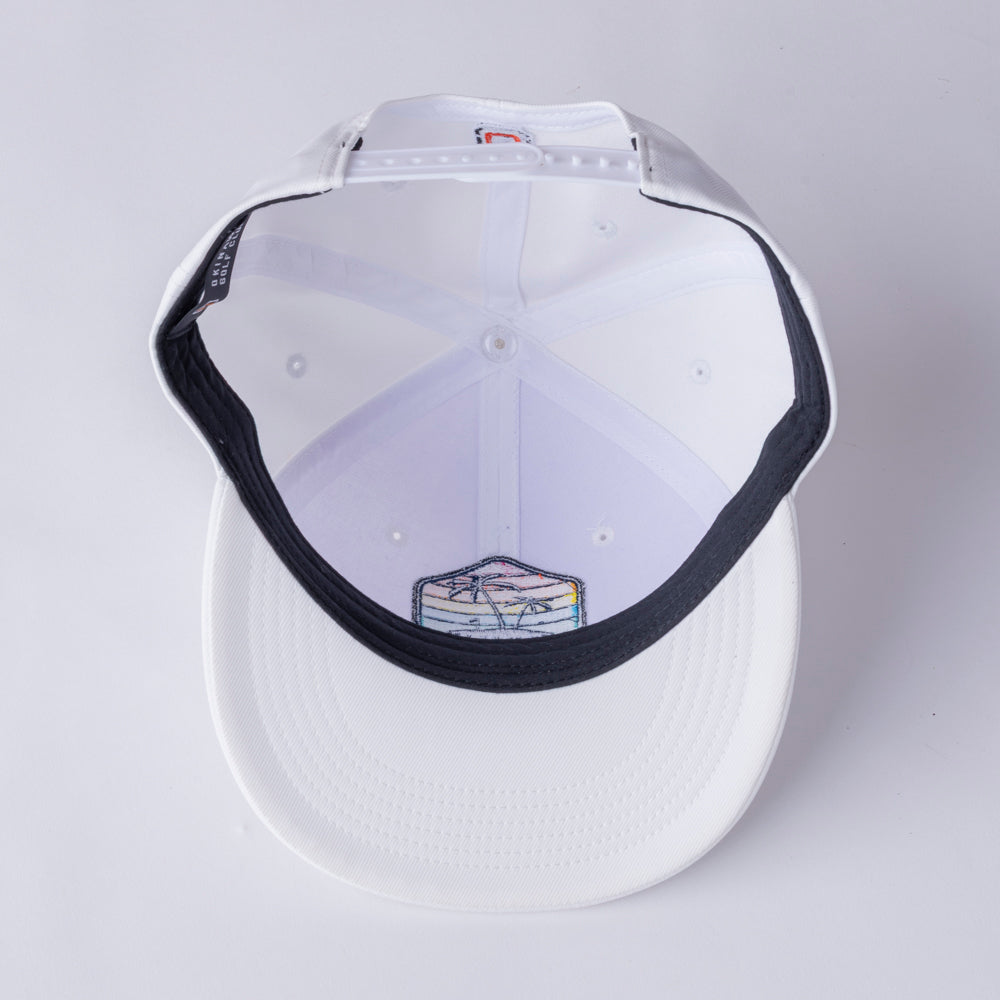 ＊NEW＊Flat Visor 6panel Hexagon Palm WH