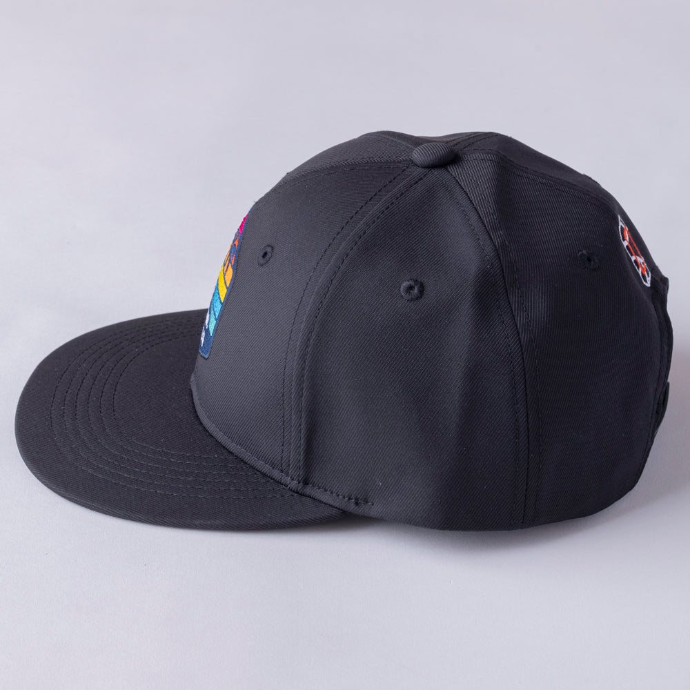 ＊NEW＊Flat Visor 6panel Hexagon Palm BK