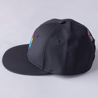 ＊NEW＊Flat Visor 6panel Hexagon Palm BK