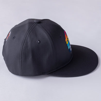 ＊NEW＊Flat Visor 6panel Hexagon Palm BK