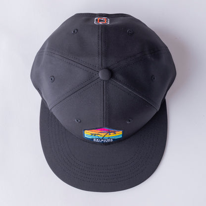 ＊NEW＊Flat Visor 6panel Hexagon Palm BK
