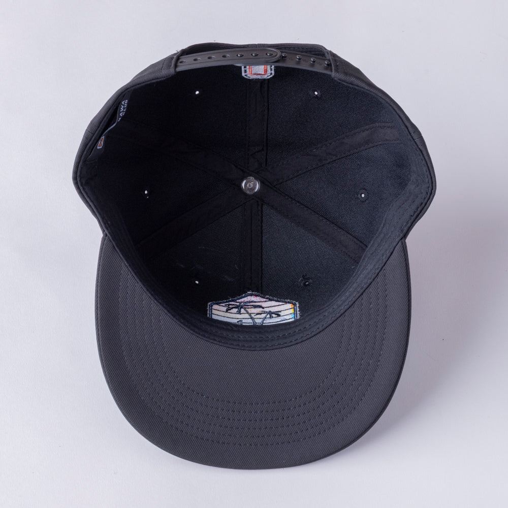 ＊NEW＊Flat Visor 6panel Hexagon Palm BK