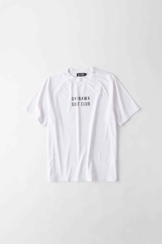 【UNISEX】Raglan Mock neck Shirt Hit’em Sweet Palm 4way WH