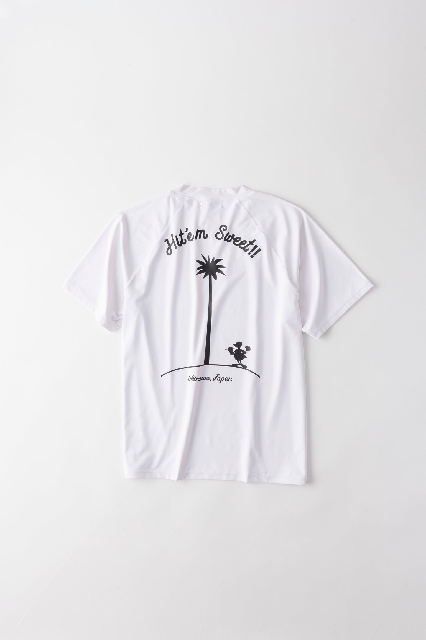 ＊NEW＊【UNISEX】Standard Mock neck Shirt Hit'em Sweet Palm WH