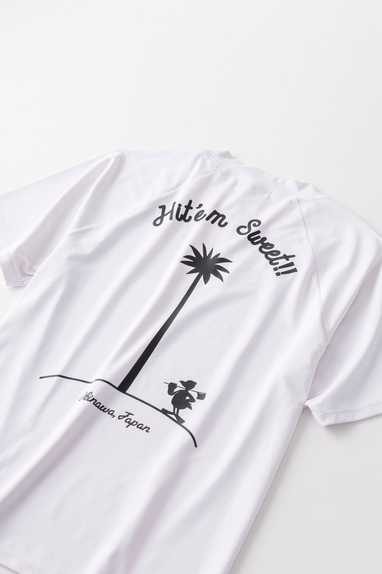 ＊NEW＊【UNISEX】Standard Mock neck Shirt Hit'em Sweet Palm WH