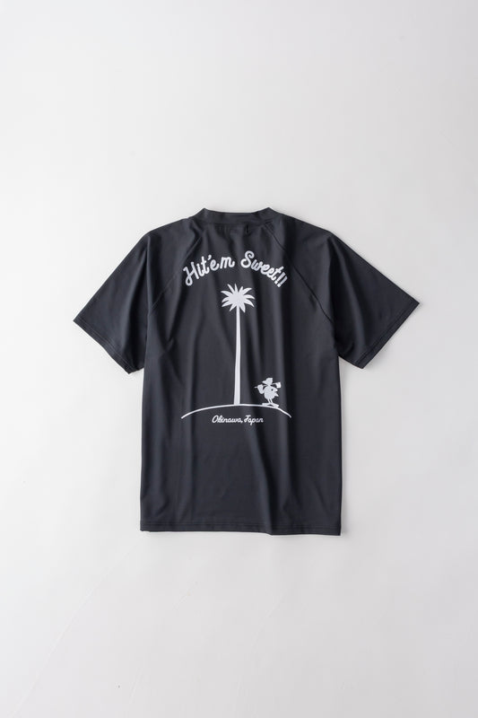 ＊NEW＊【UNISEX】Raglan Mock neck Shirt Hit’em Sweet Palm 4way