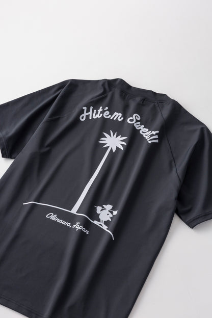 ＊NEW＊【UNISEX】Raglan Mock neck Shirt Hit’em Sweet Palm 4way