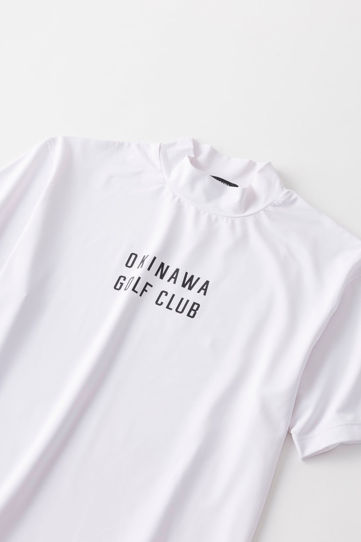 【UNISEX】Standard Mock neck Shirt Hit'em Sweet Palm WH