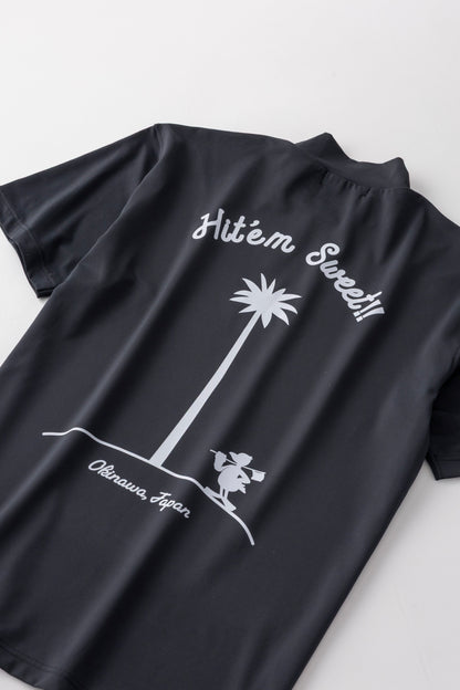 ＊NEW＊【UNISEX】Standard Mock neck Shirt Hit’em Sweet Palm 4way