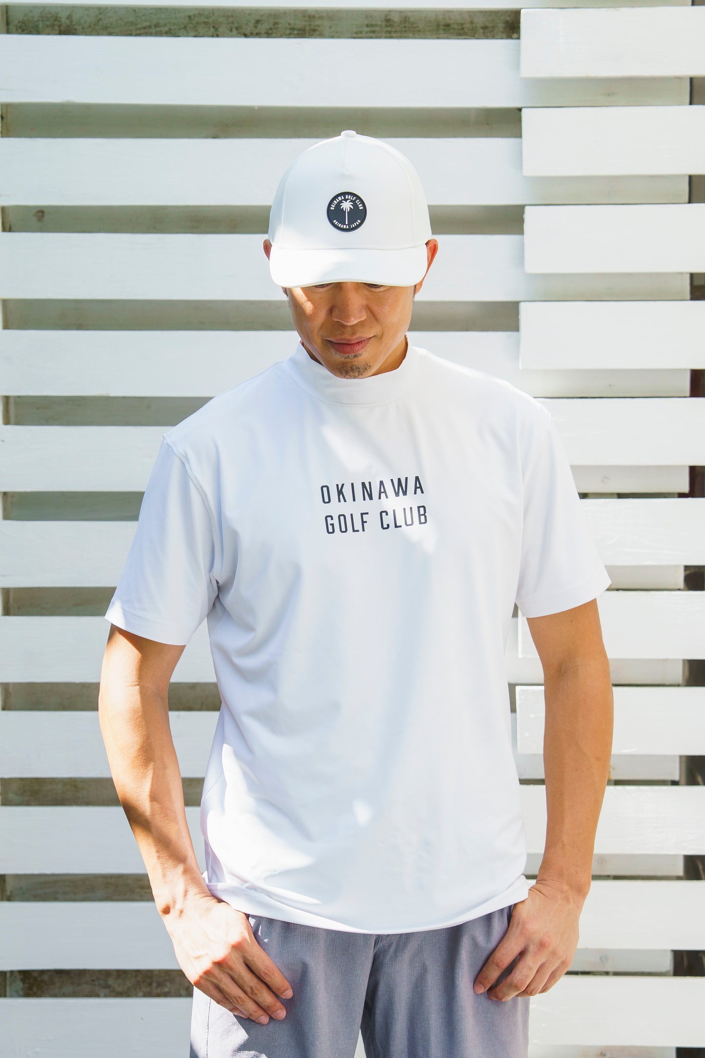 ＊NEW＊【UNISEX】Standard Mock neck Shirt Hit’em Sweet Palm 4way