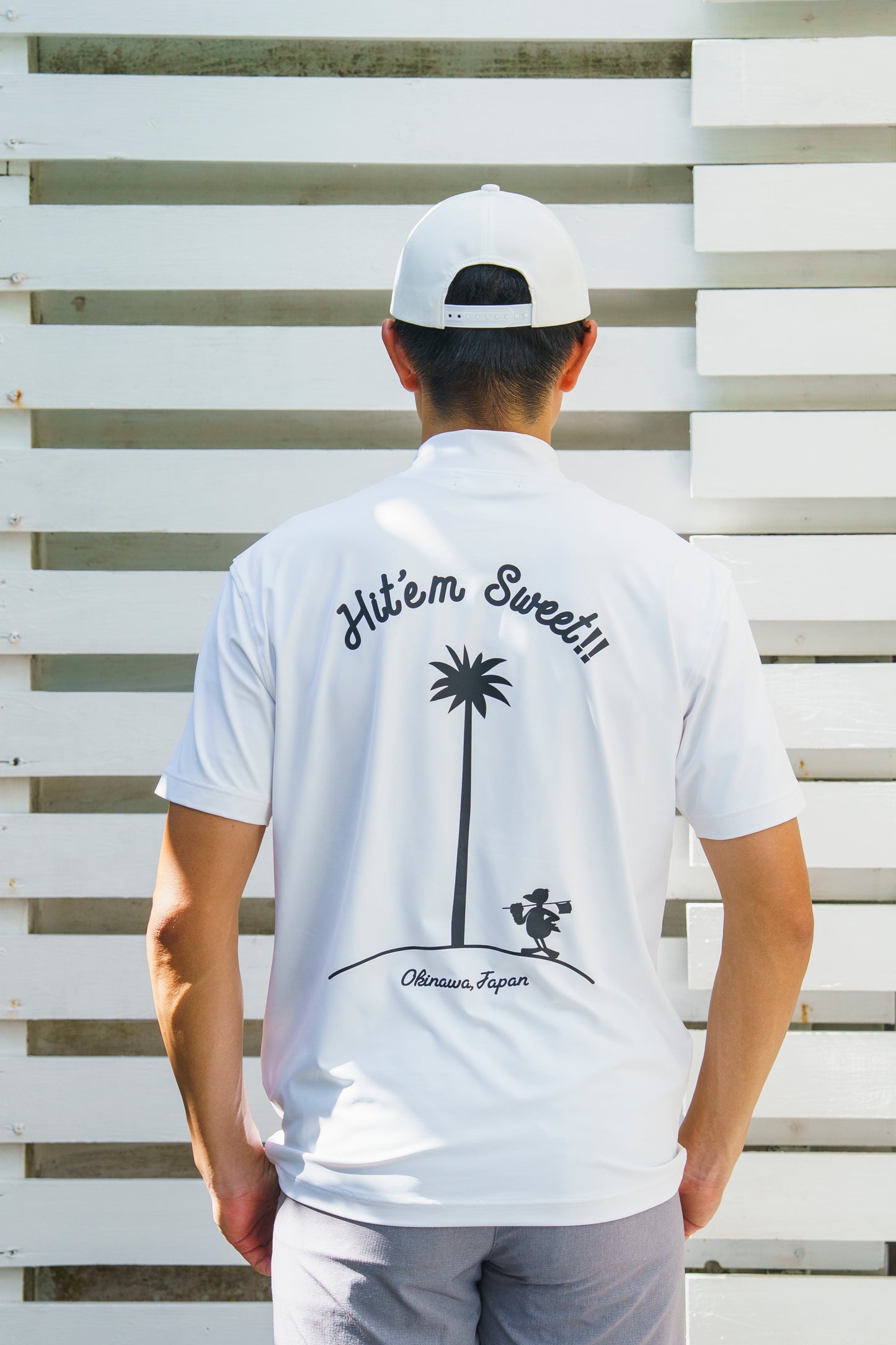 ＊NEW＊【UNISEX】Standard Mock neck Shirt Hit’em Sweet Palm 4way